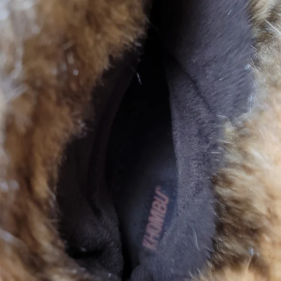 Khombu Womens Pull On Waterproof Rubber And Fur Snow Boots - Picture 9 of 10